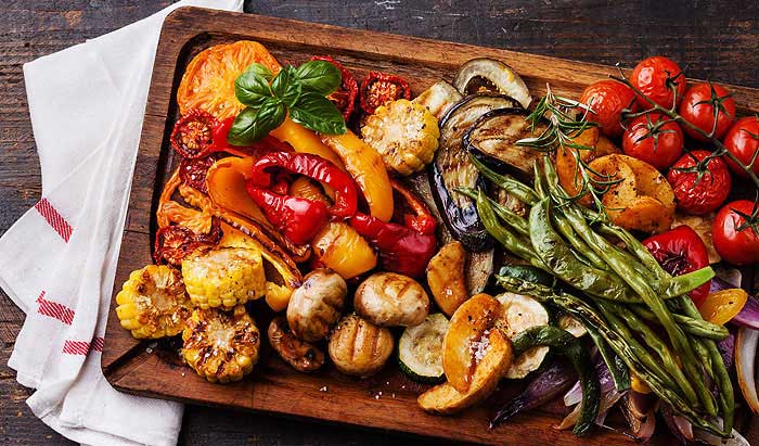 Grilla fisk, grönsaker och rotfrukter. wegrill sweden
